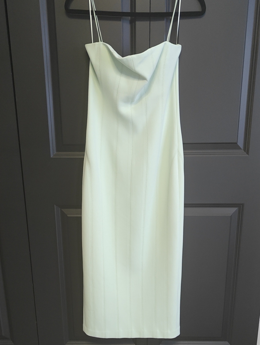 Mishka Mint Green Structured Midi Dress